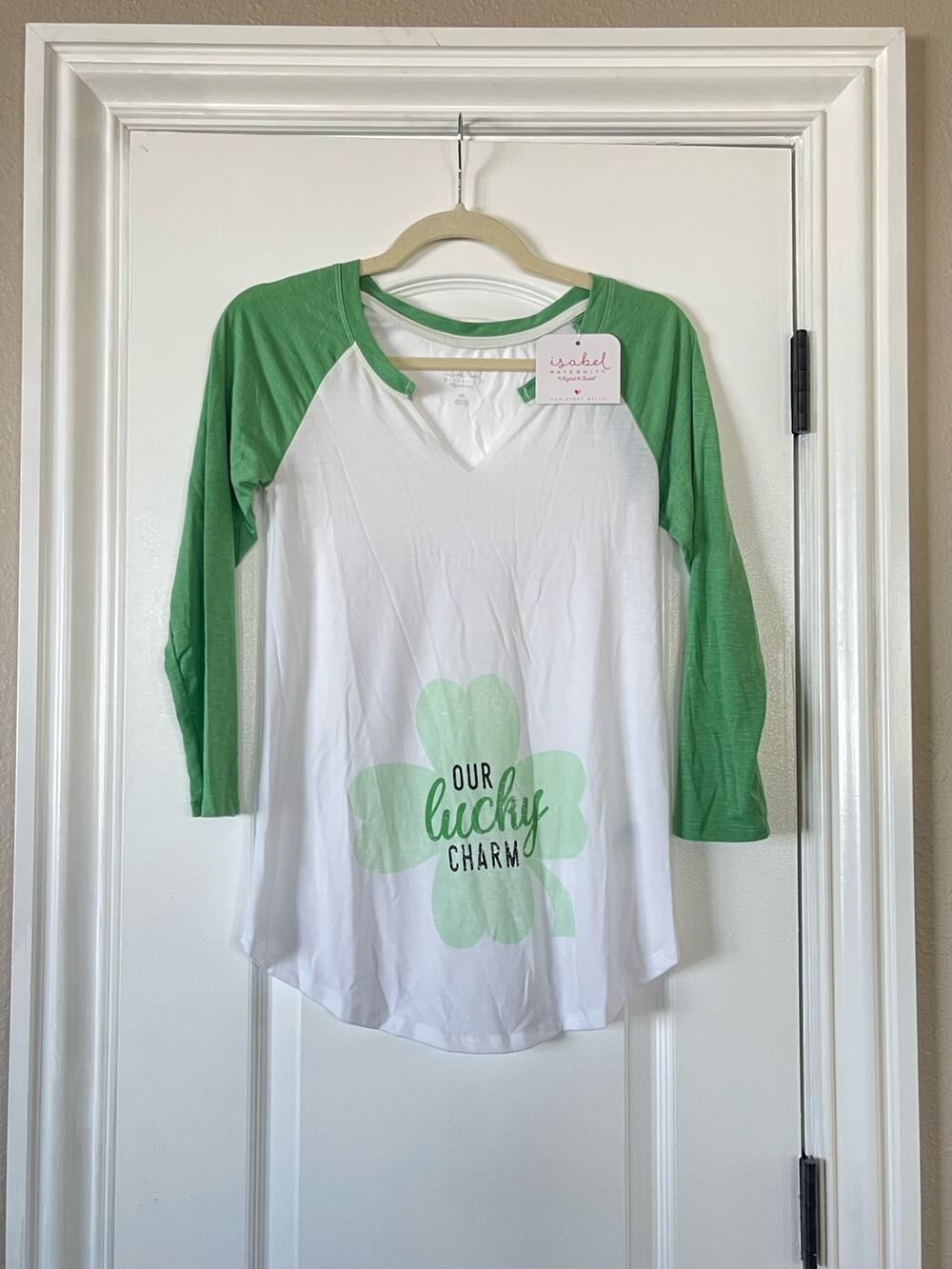 NWT Isabel Maternity by Ingrid & Isabel Lucky Charm T-shirt, XS